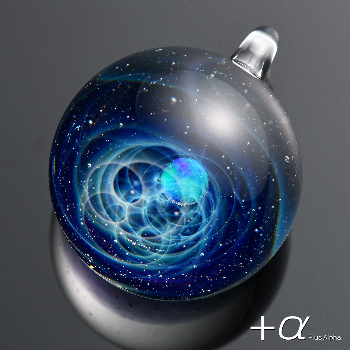 SpaceGlassPendant-crystal Opal