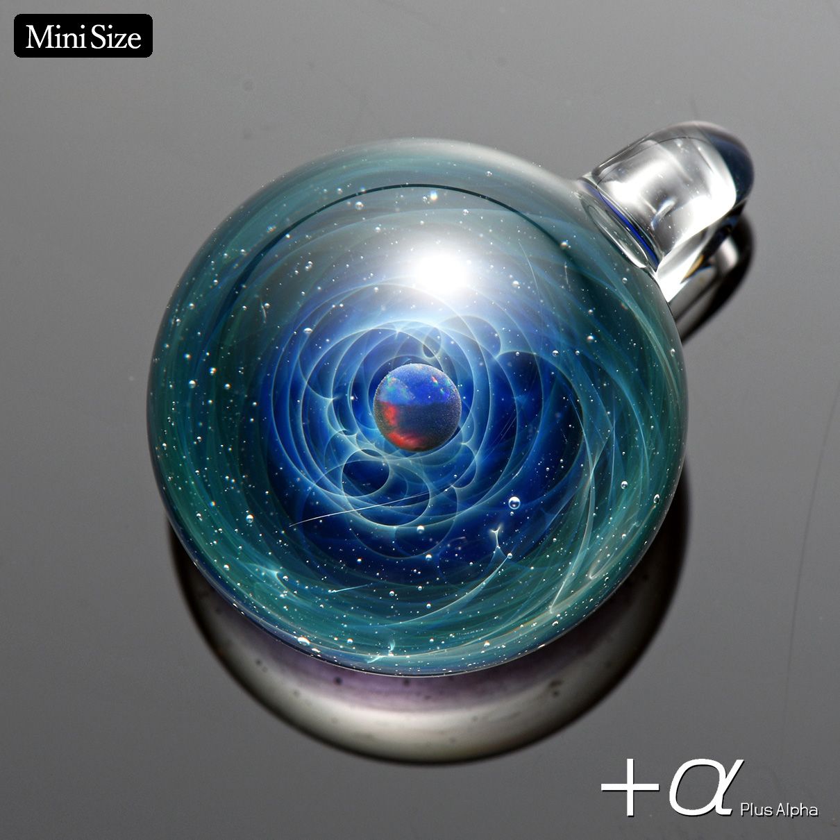 SpaceGlass Pendant Mini-black Opal