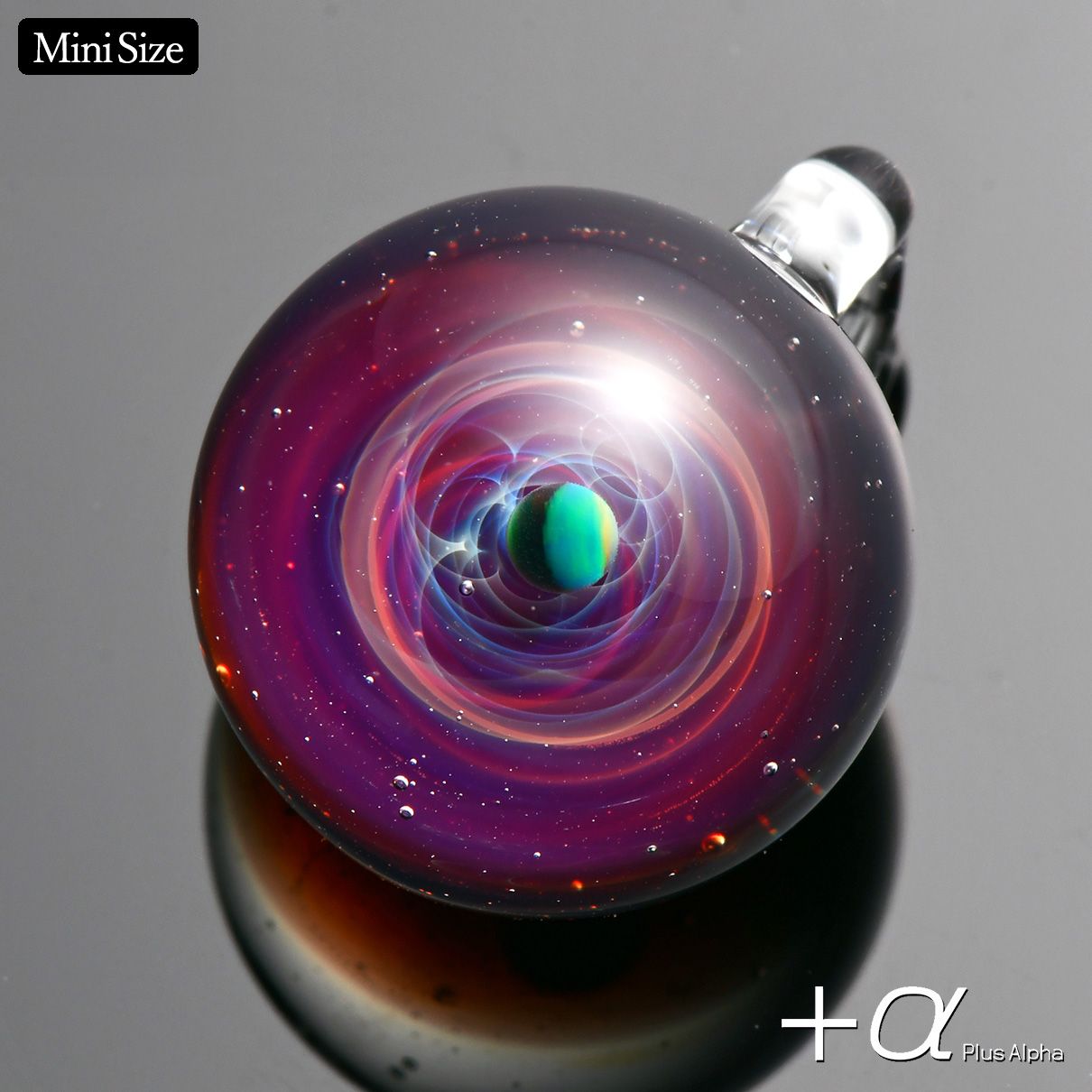SpaceGlass Pendant Mini-black Opal