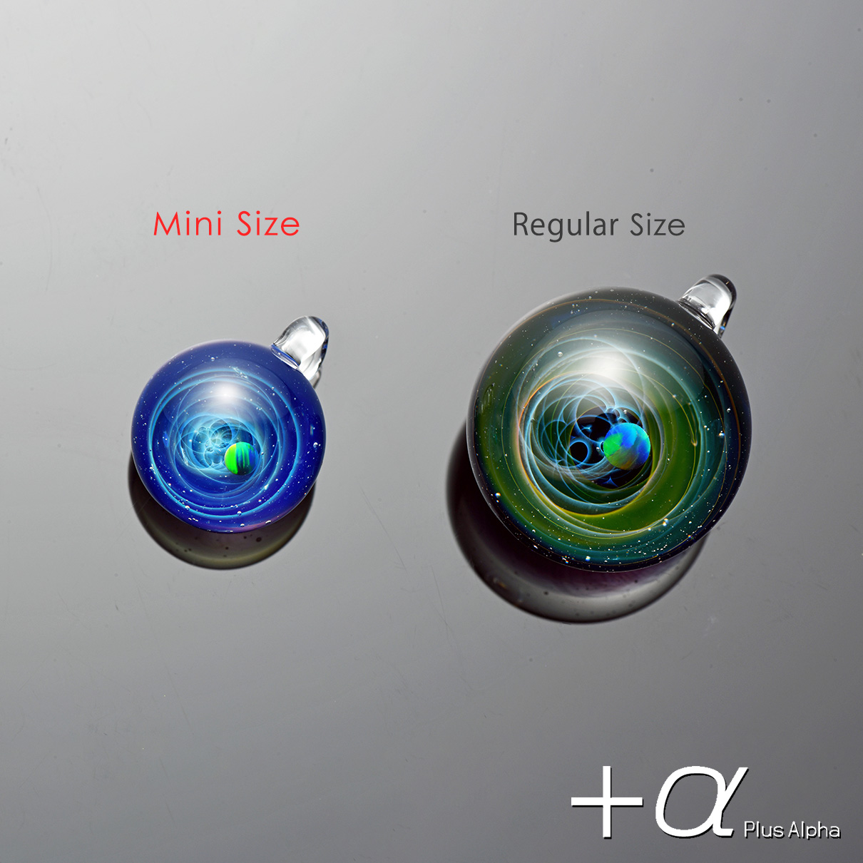 SpaceGlass Pendant Mini-black Opal
