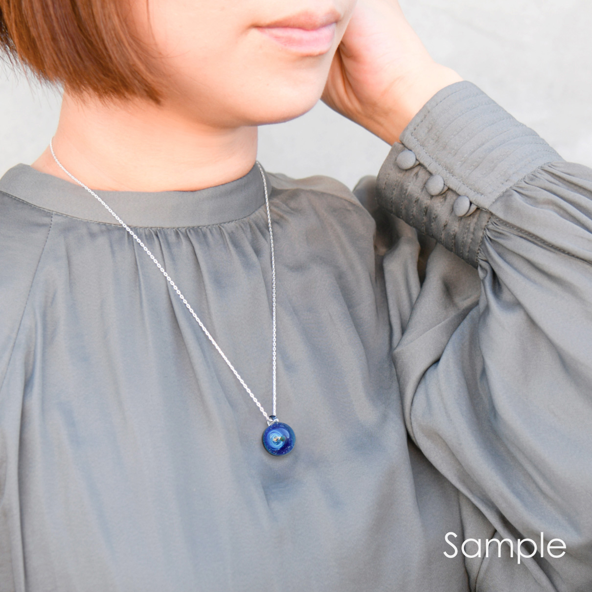 SpaceGlass Pendant Mini-black Opal