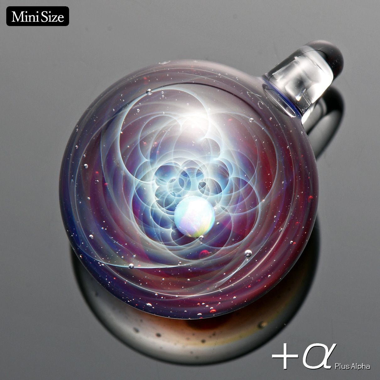 SpaceGlass Pendant Mini-White Opal