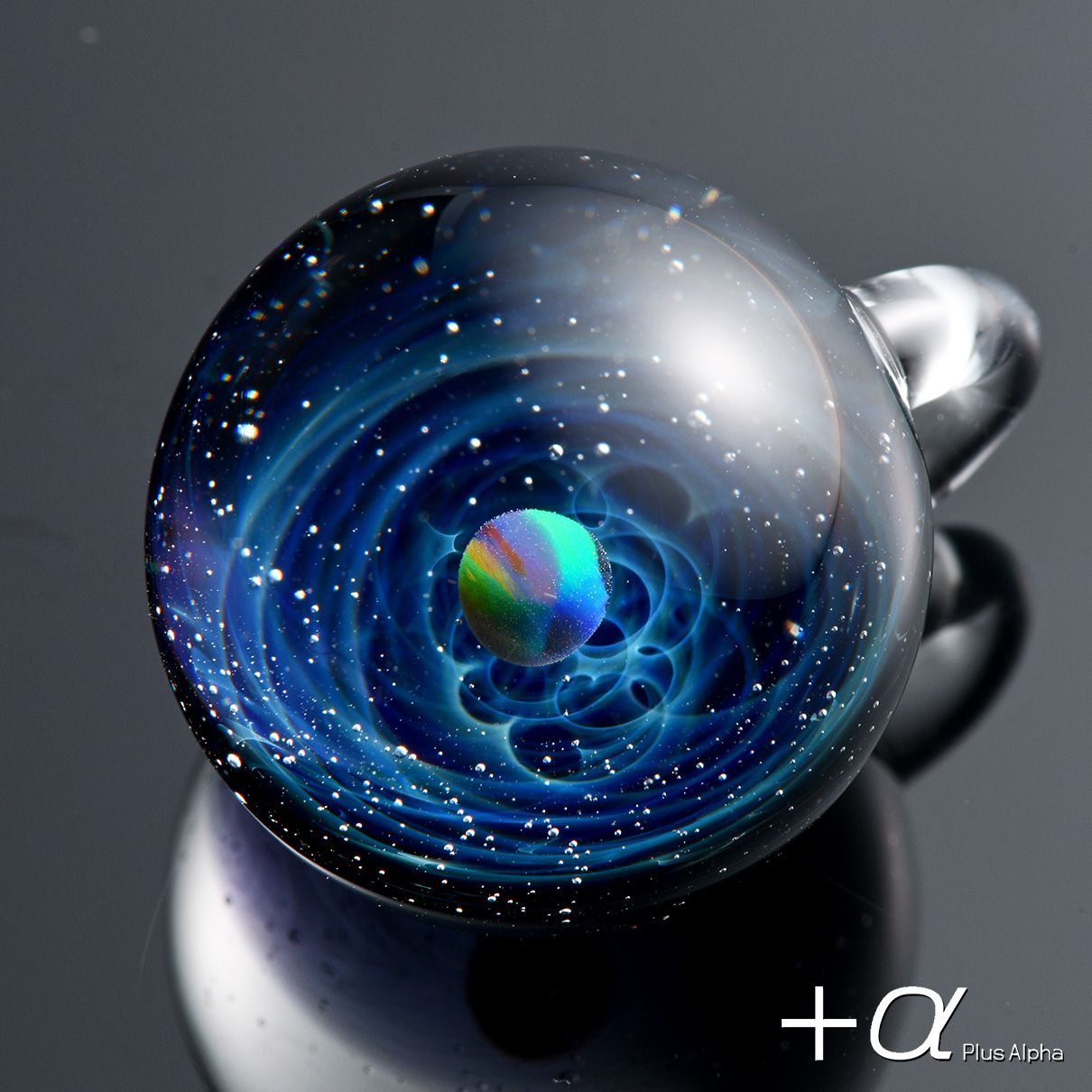 SpaceGlassPendant-black Opal