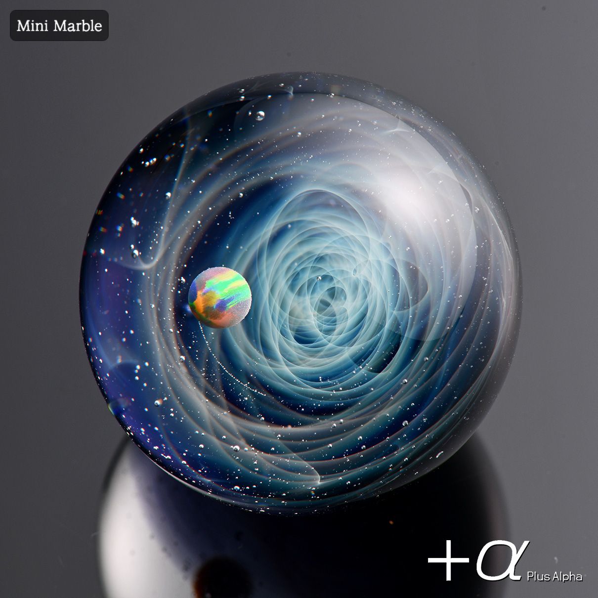 SpaceGlass Mini Marble-Black Opal