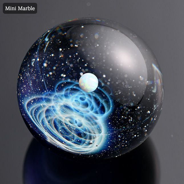 宇宙ガラスミニマーブル（ホワイトパール）