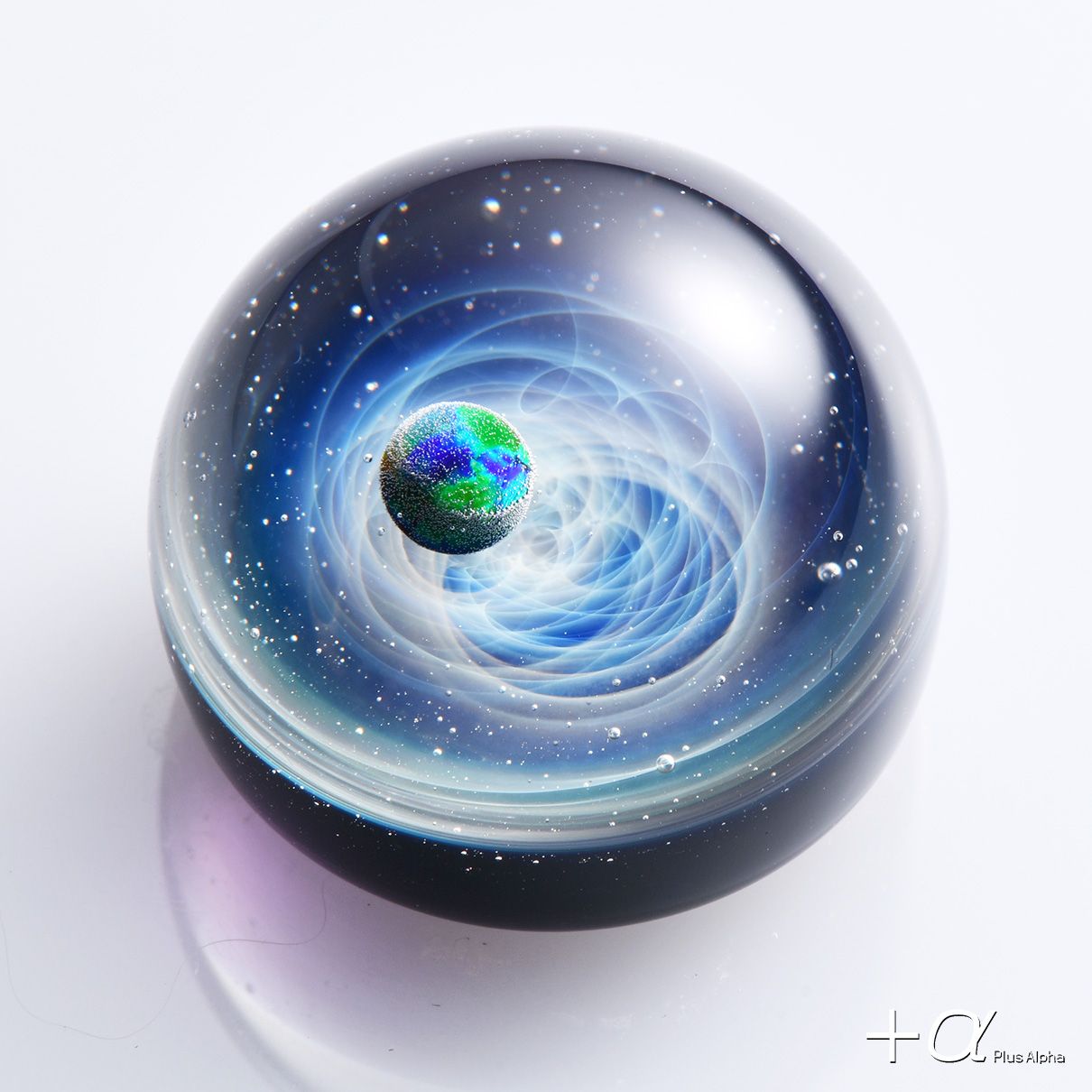 宇宙ガラスブレスレット（ブラックオパール）