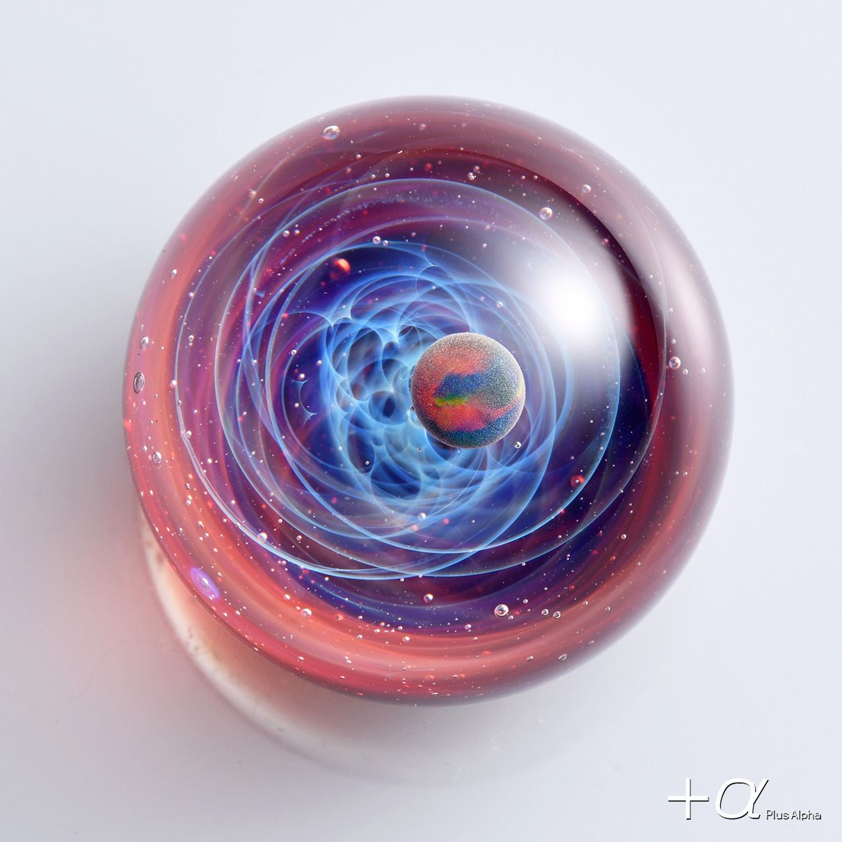 SpaceGlassBracelet-black Opal