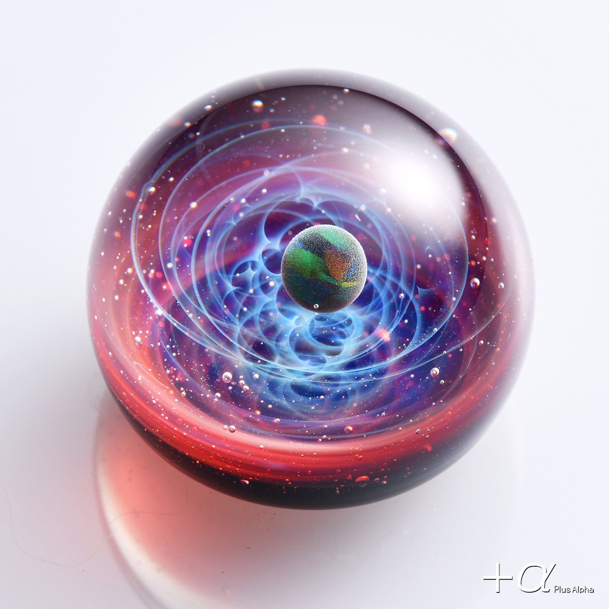 SpaceGlassBracelet-black Opal