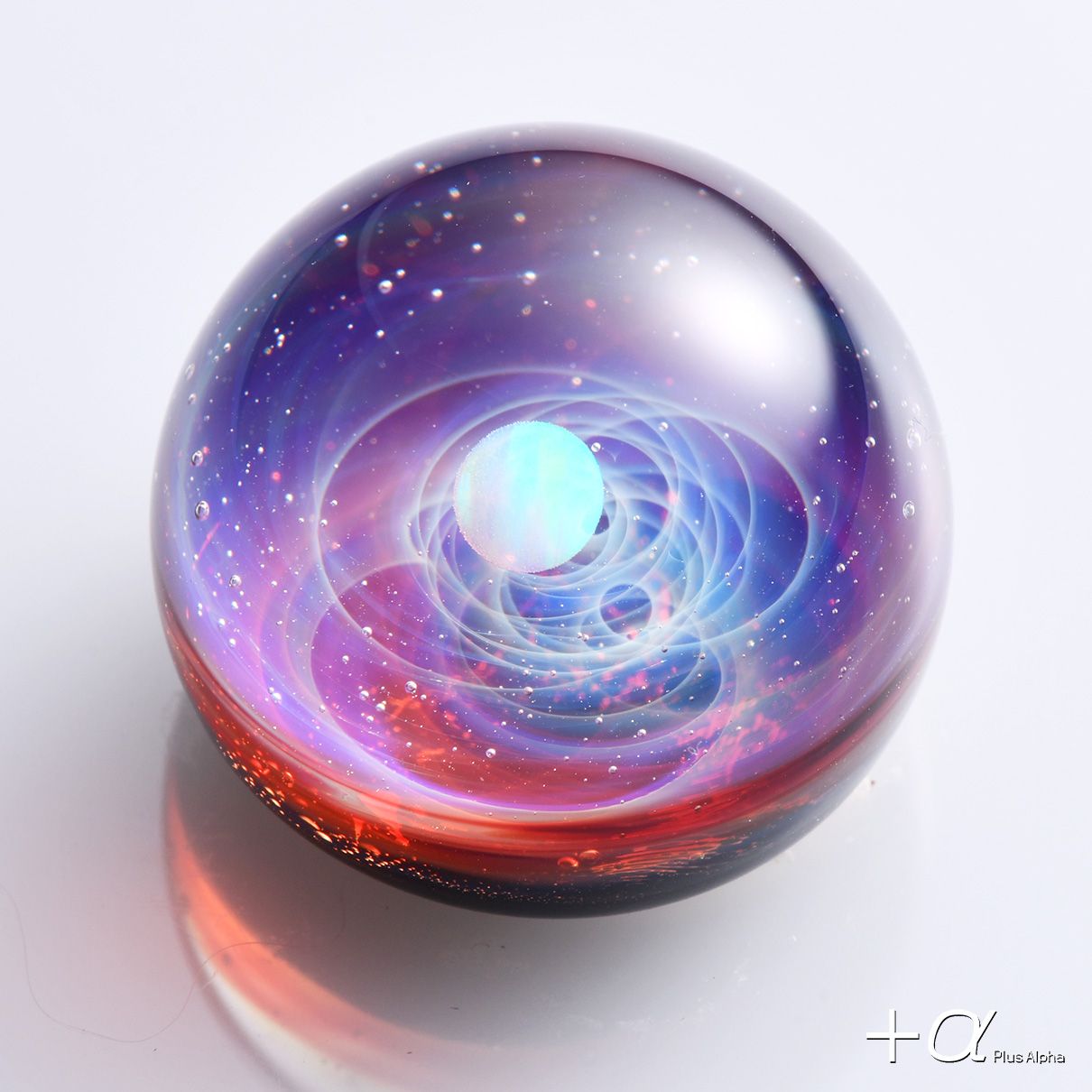 宇宙ガラス ブレスレット ホワイトオパール