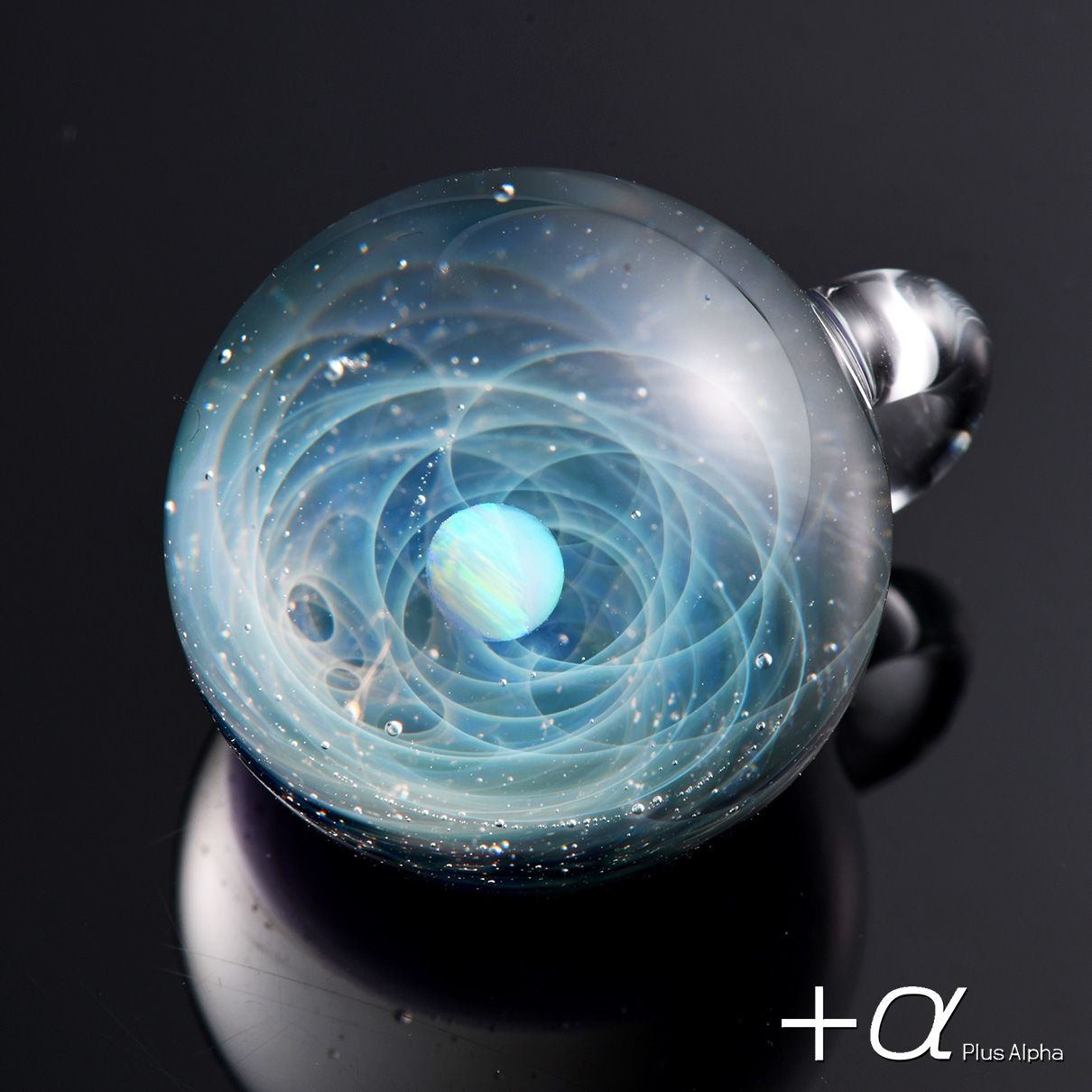 SpaceGlass Pendant WhiteOpal