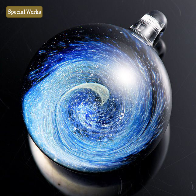 宇宙ガラスペンダント（ネビュラ）