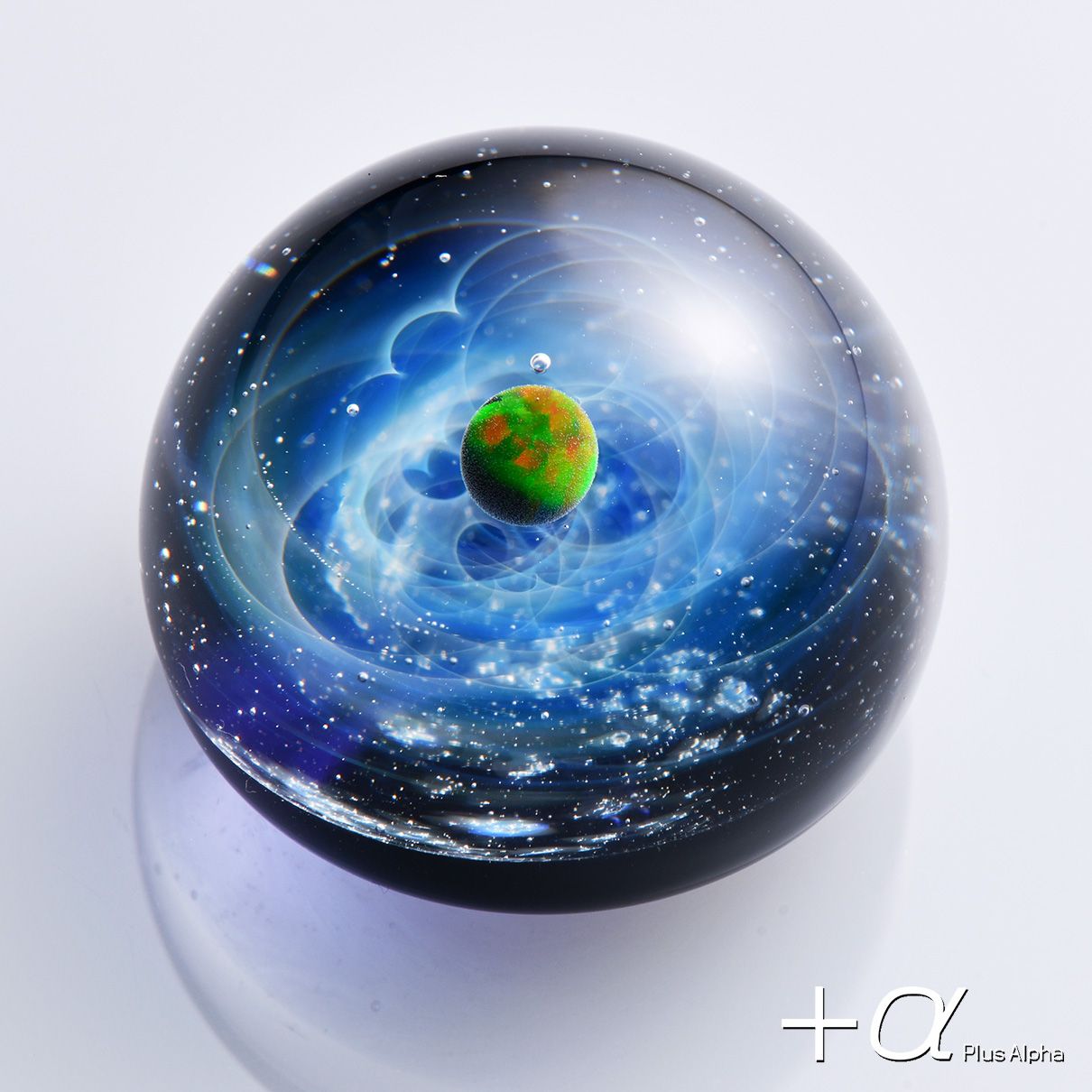宇宙ガラスブレスレット（ブラックオパール）