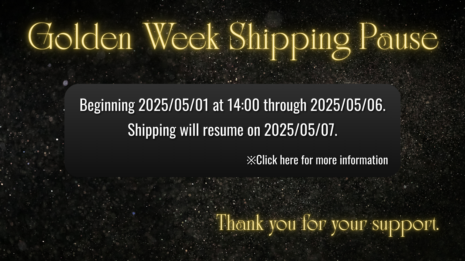 Golden Week 25