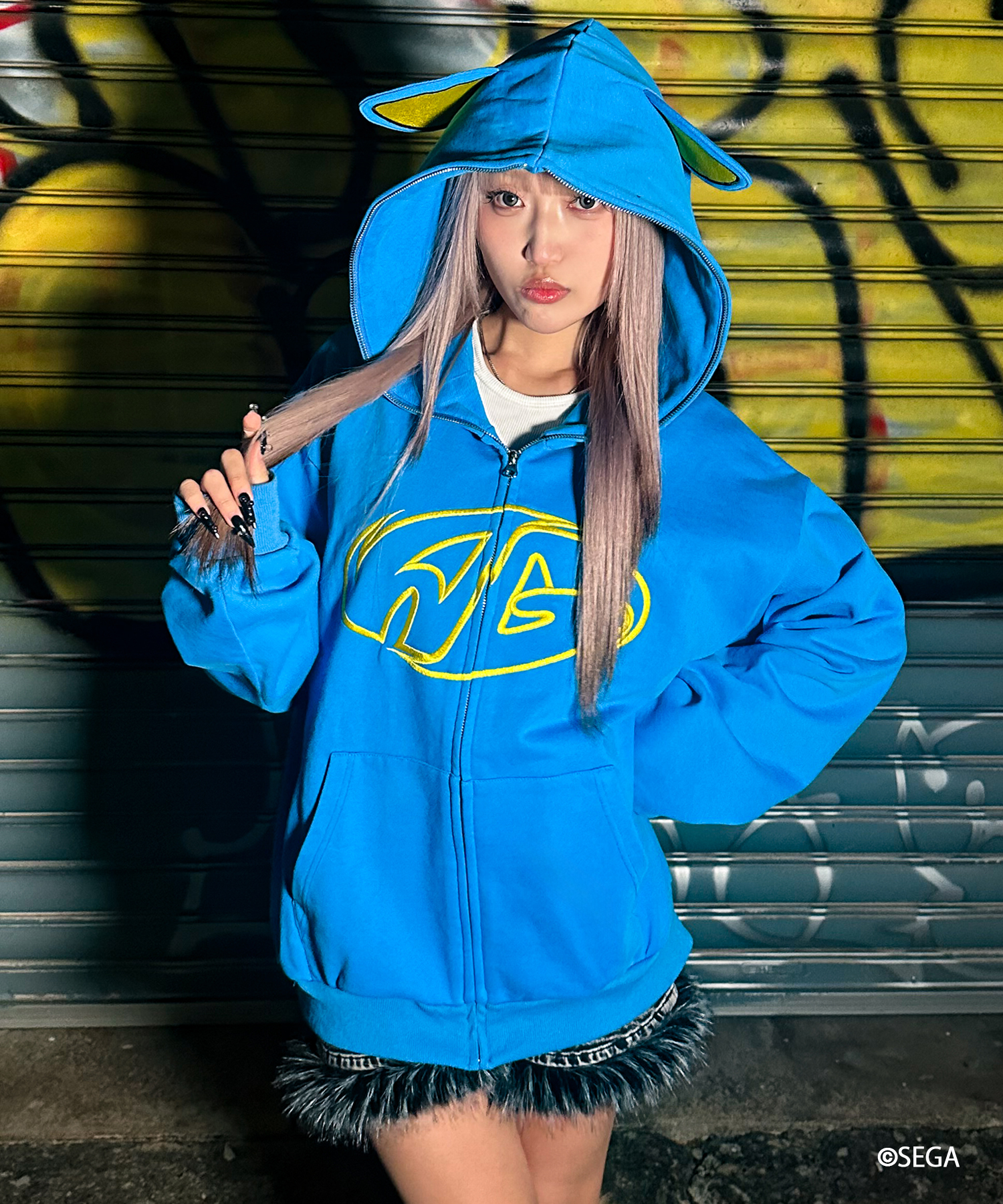 [A'gem] A'gem×METAL SONIC HOODIE