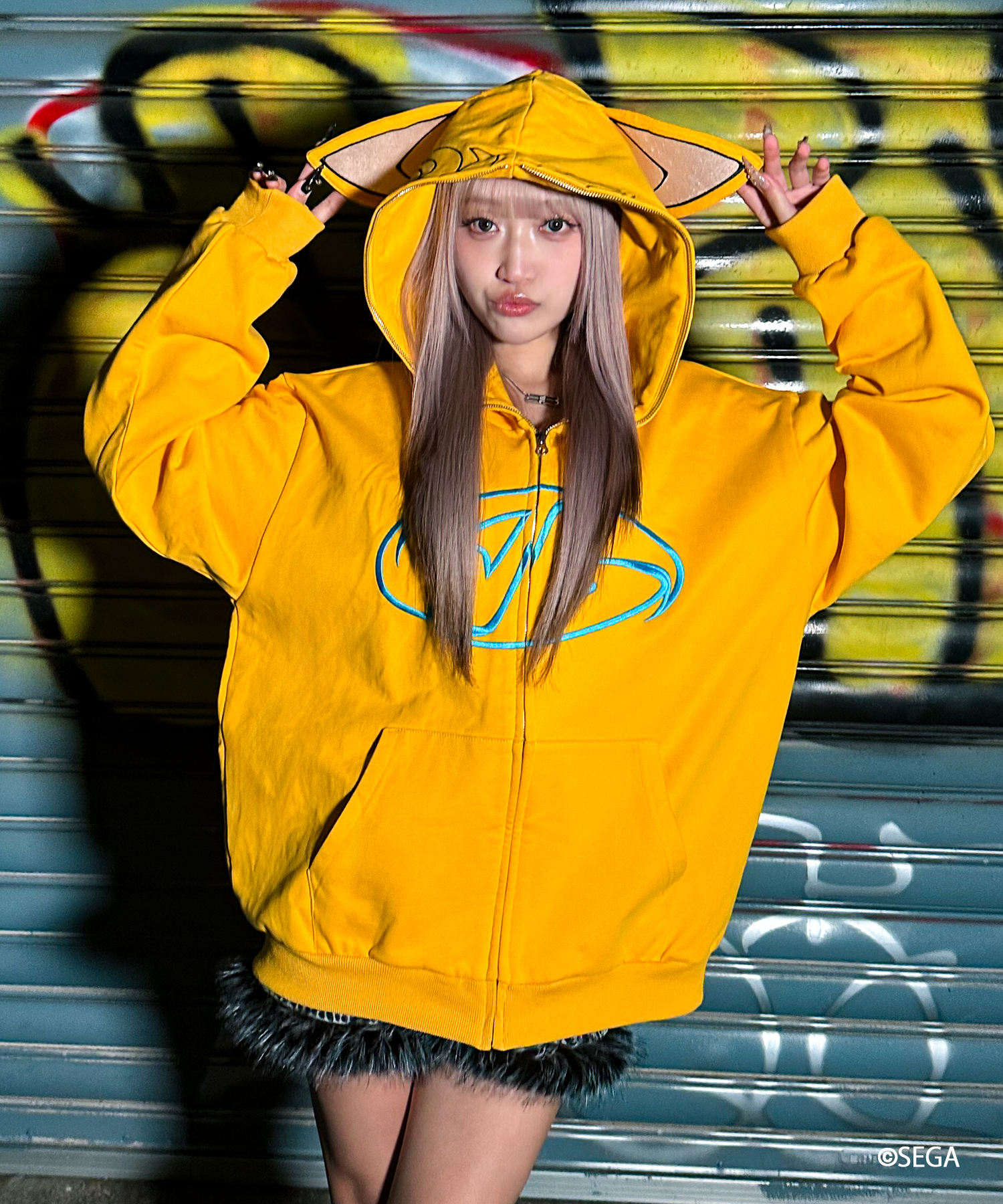 [A'gem] A'gem×MILES "TAILS" PROWER HOODIE