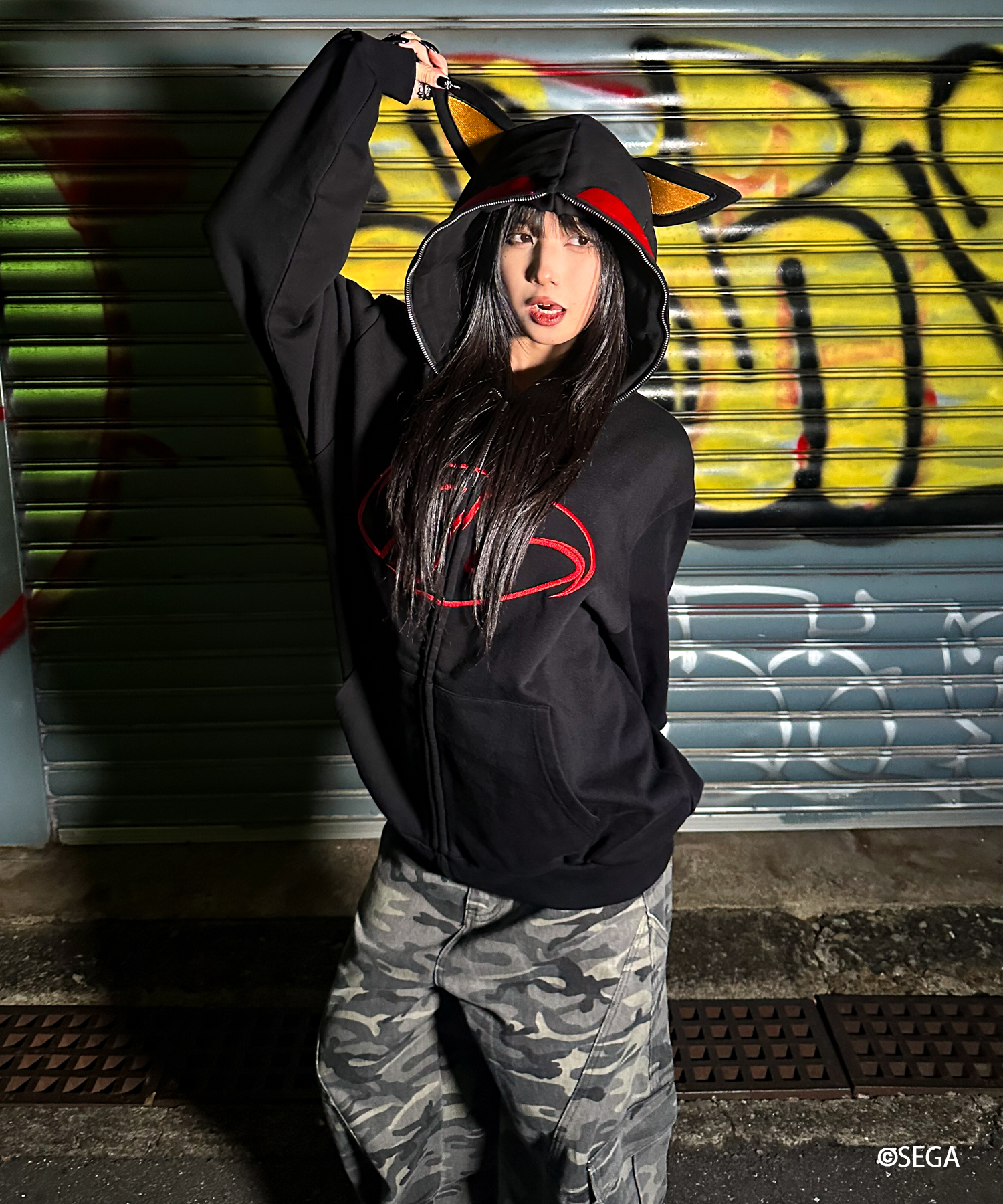 [A'gem] A'gem×SHADOW THE HEDGEHOG HOODIE
