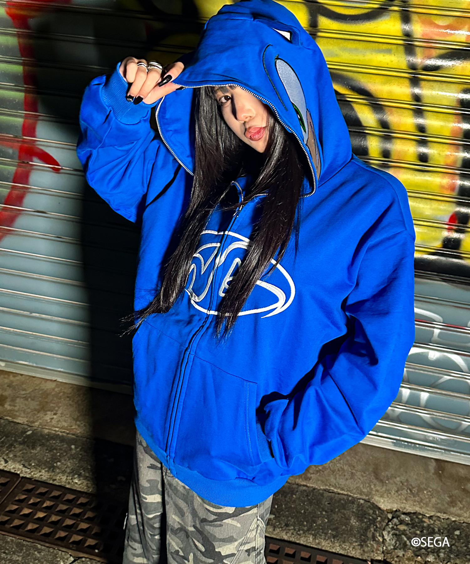 [A'gem] A'gem×SONIC THE HEDGEHOG HOODIE