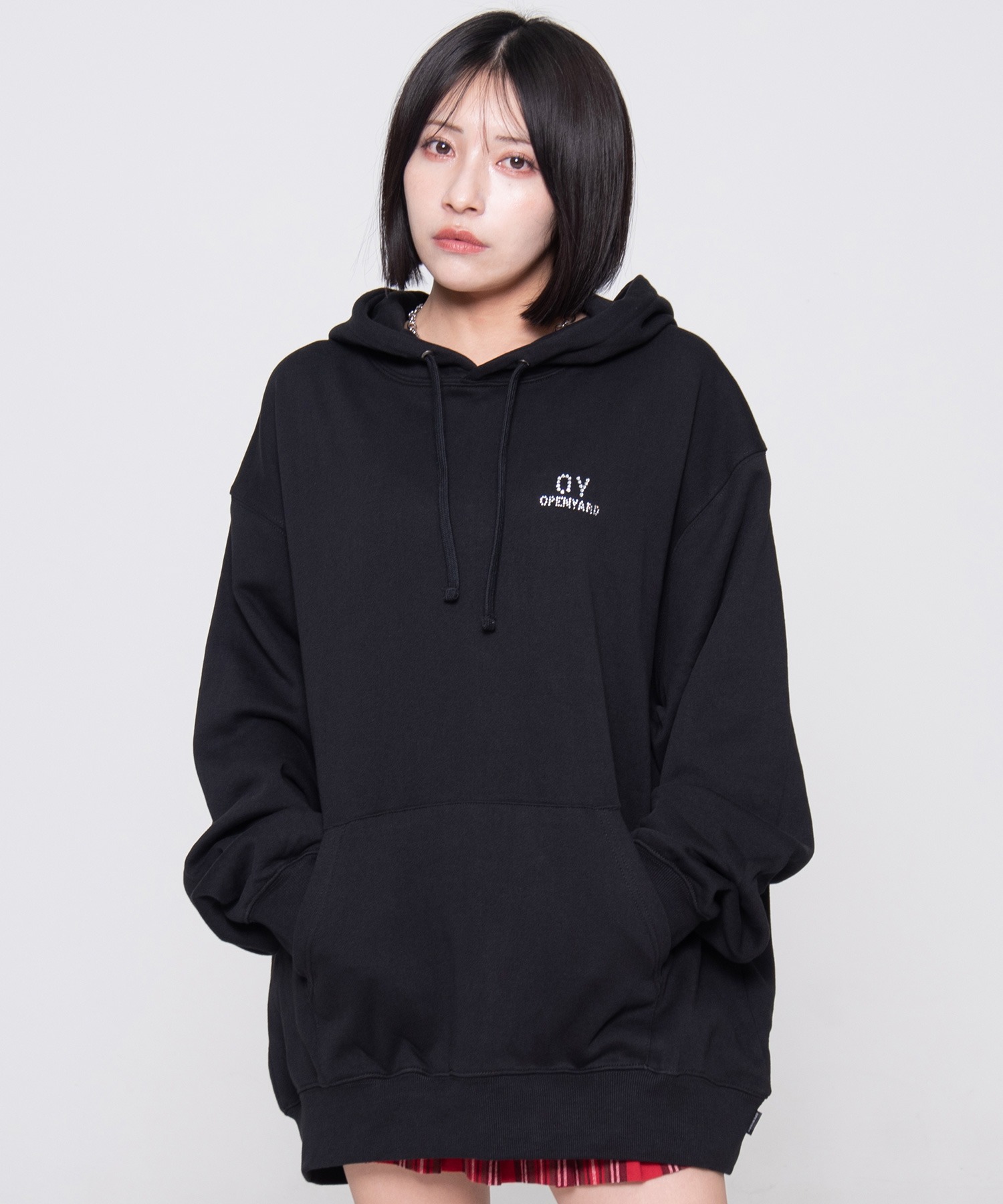 [OY] Cube Odolly Rhinestone Hoodie