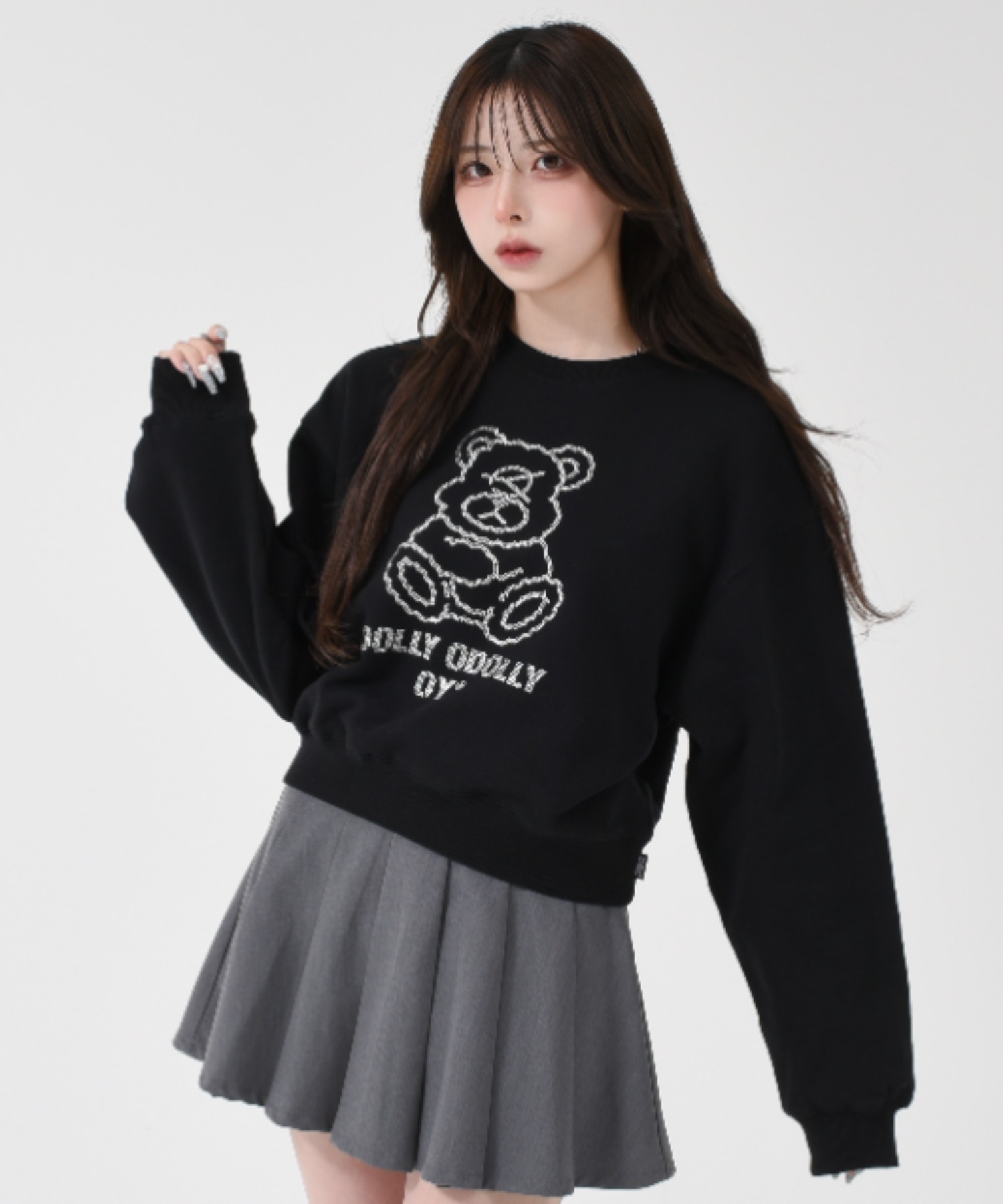 [OY] Stone Dolly Cropped Crewneck