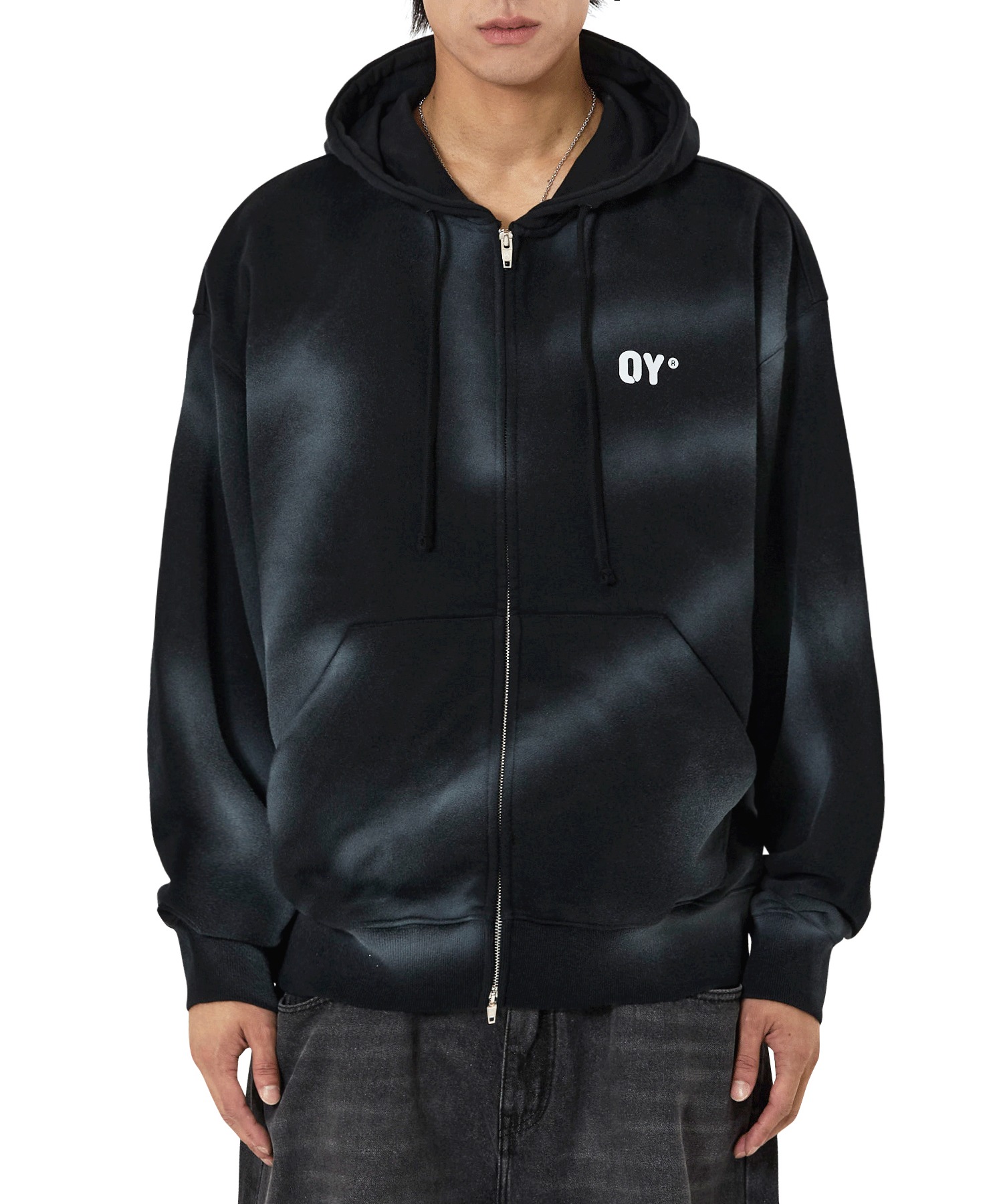 [OY] Dirty Spray Melting Dolly Zip-Up Hoodie
