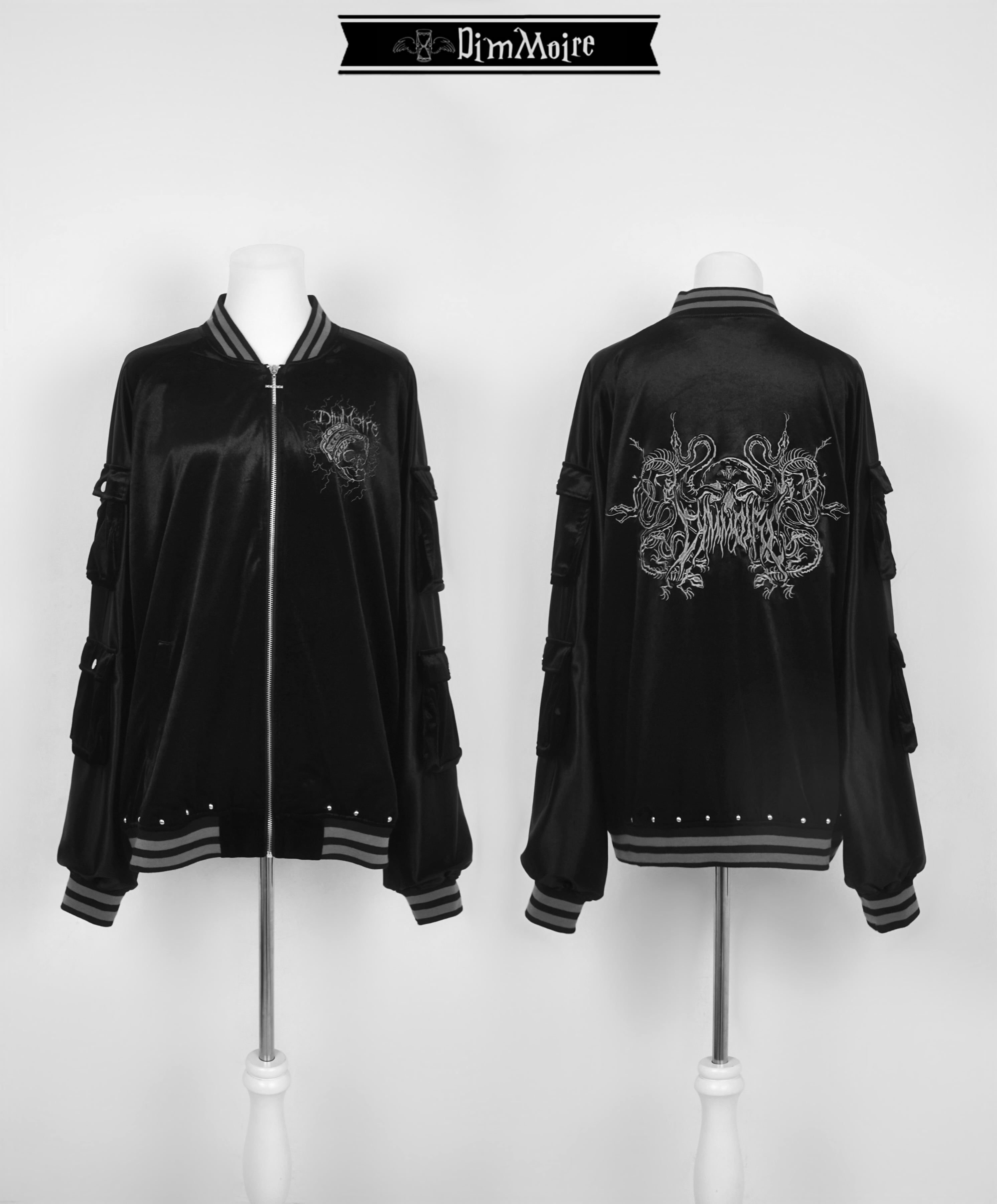 [DimMoire] Messy Bones Velour Souvenir Jacket