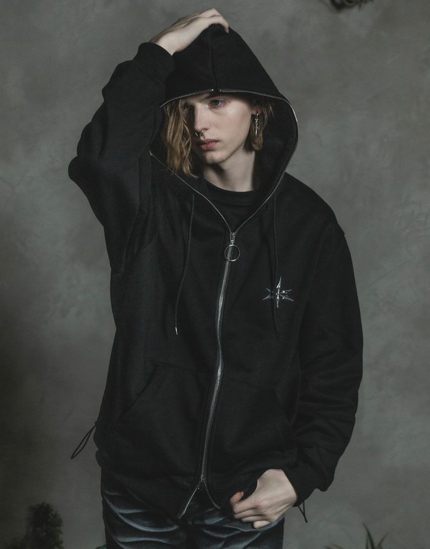 [A:LLIONCE] Emblem Zip-Up Hoodie