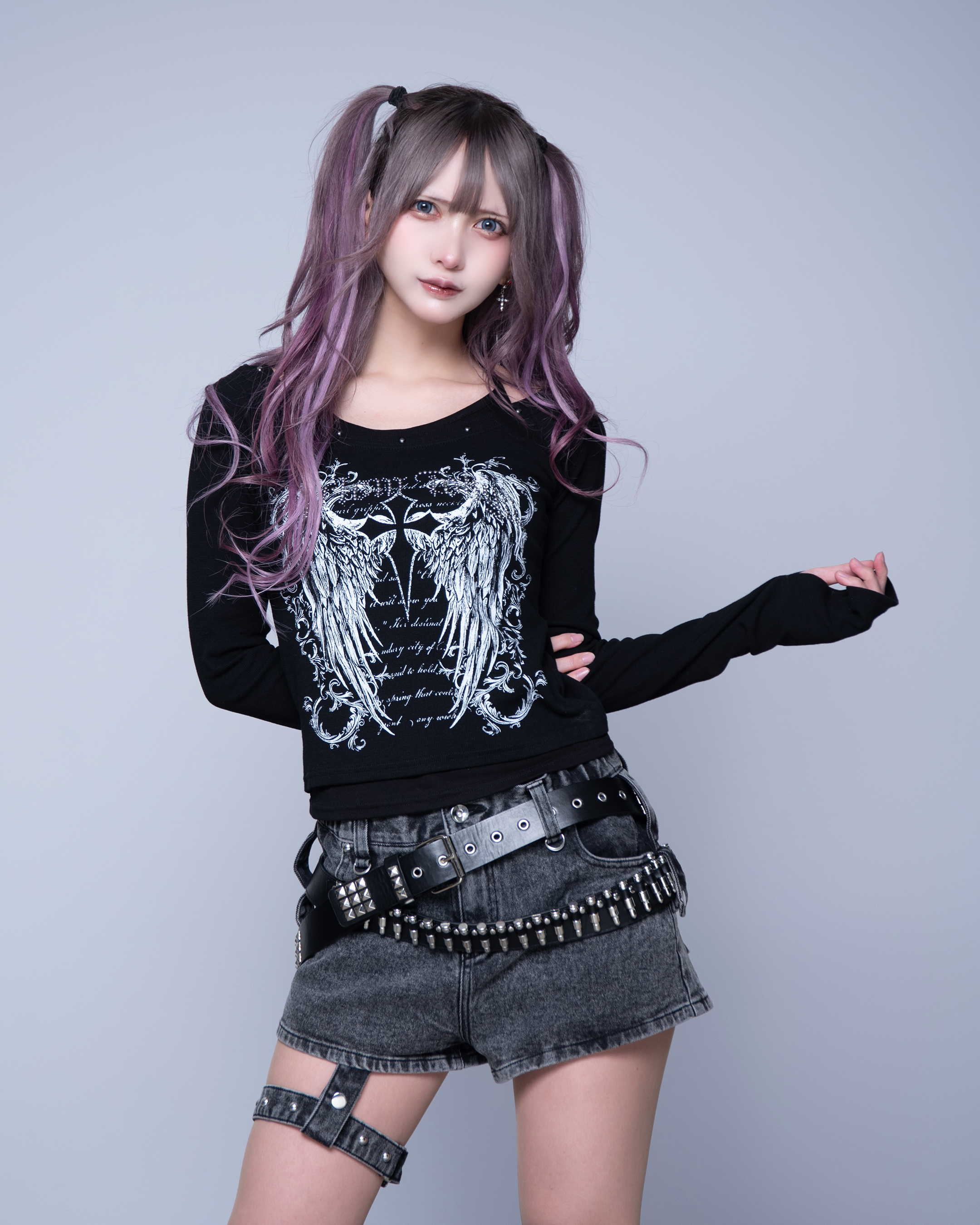 [REFLEM] Layered Camisole Long-Sleeved Tee