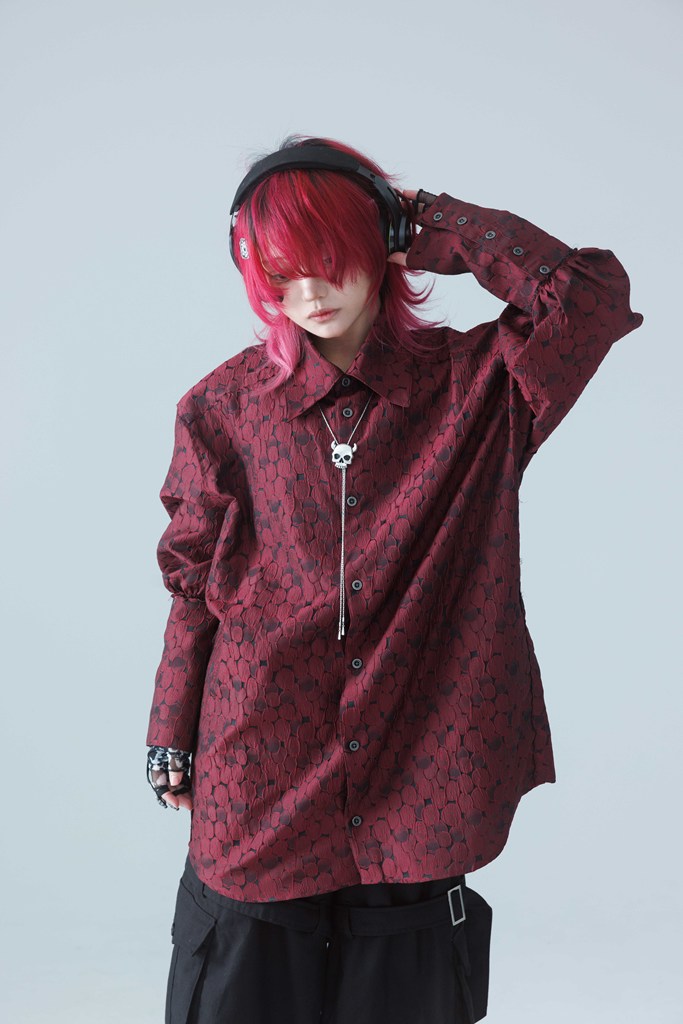 [Gamchu] "Maison Roger" Shirt with Bolo Tie