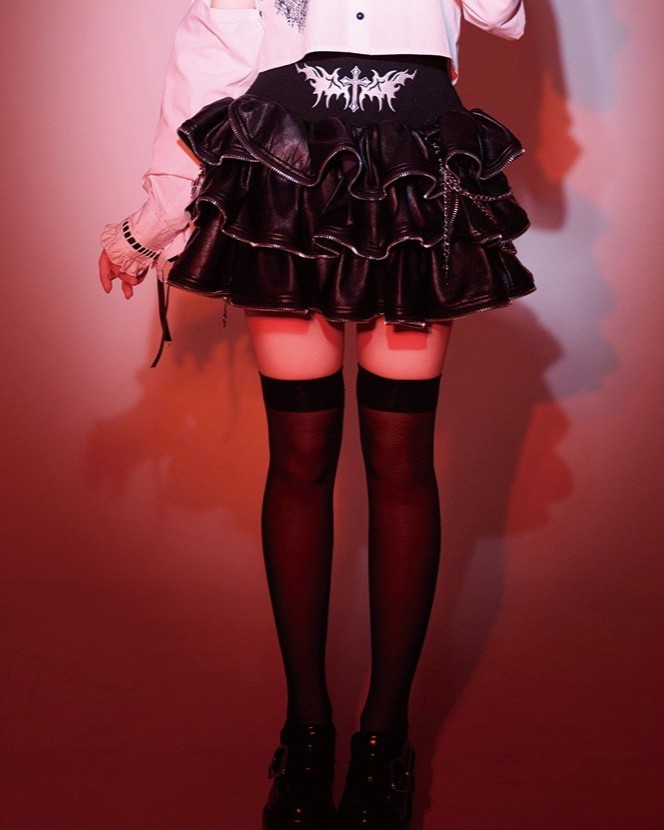 [Grrr the lipper] Akuma NO!? Zip Skirt