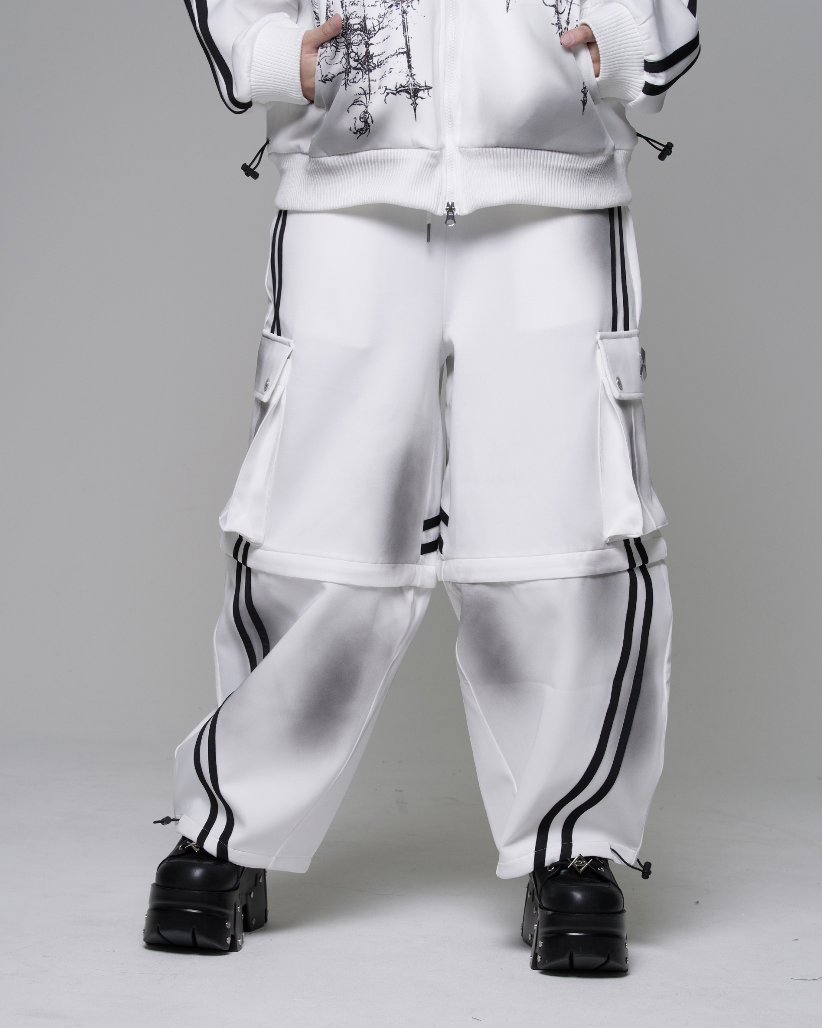 [REFLEM] Pigment-Processed Barrel Leg Jersey Pants