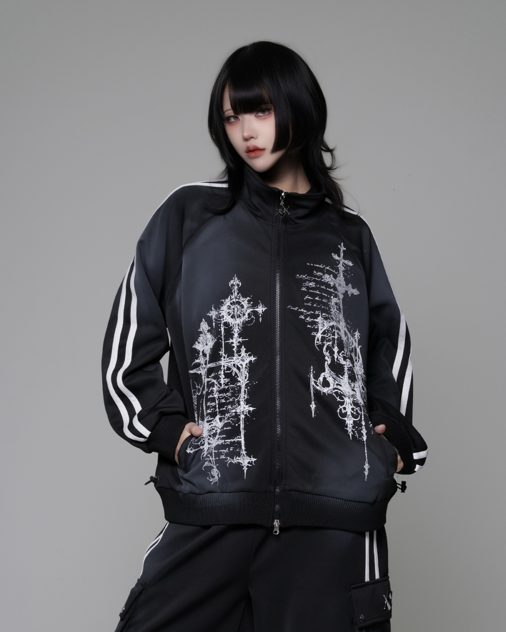 [REFLEM] Pigment-Processed Printed Track Jersey