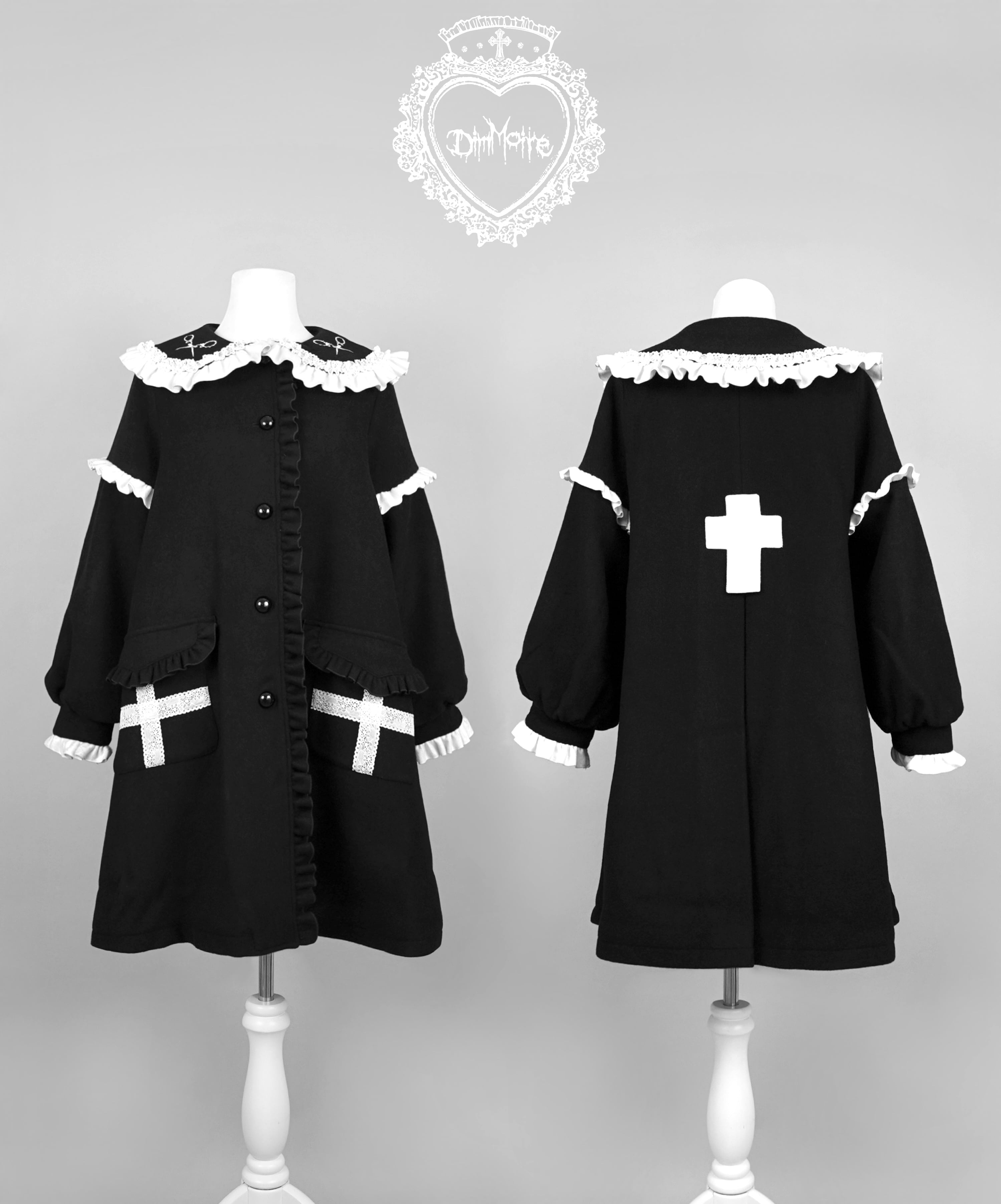 [DimMoire] Cross Oath Frill Coat