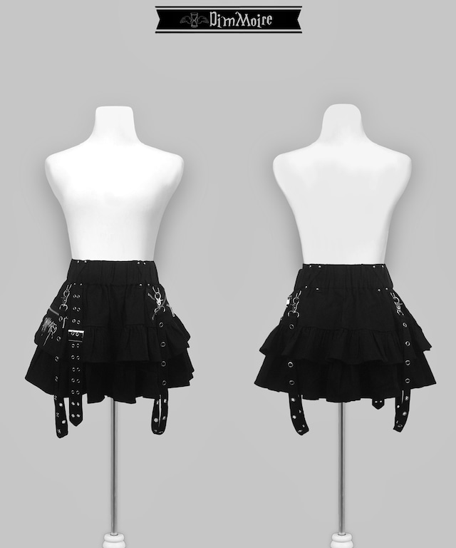 [DimMoire] PUNK Frill Mini Skirt II