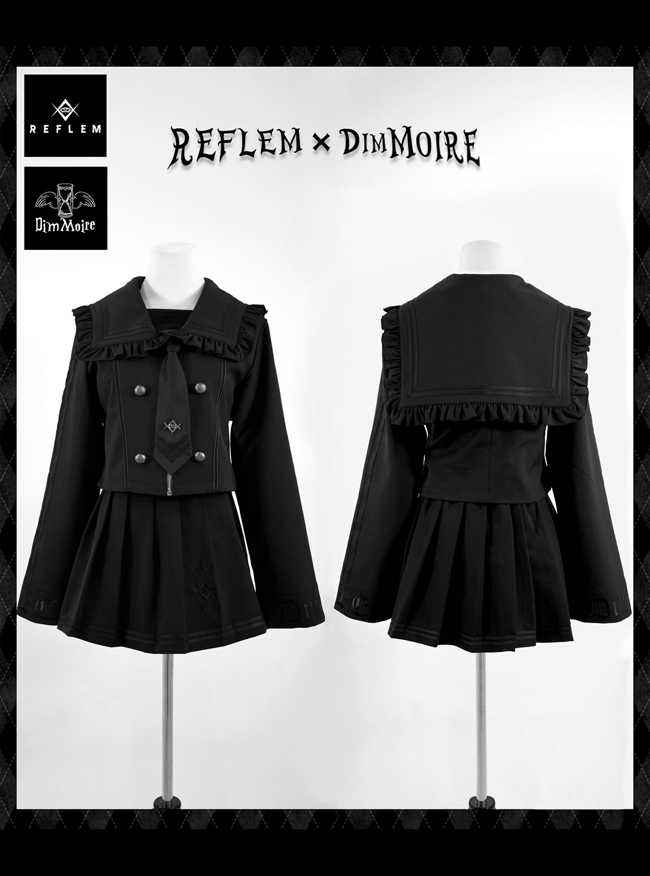 [Pre-order] [REFLEM×DimMoire] Logo Embroidery Sailor SET