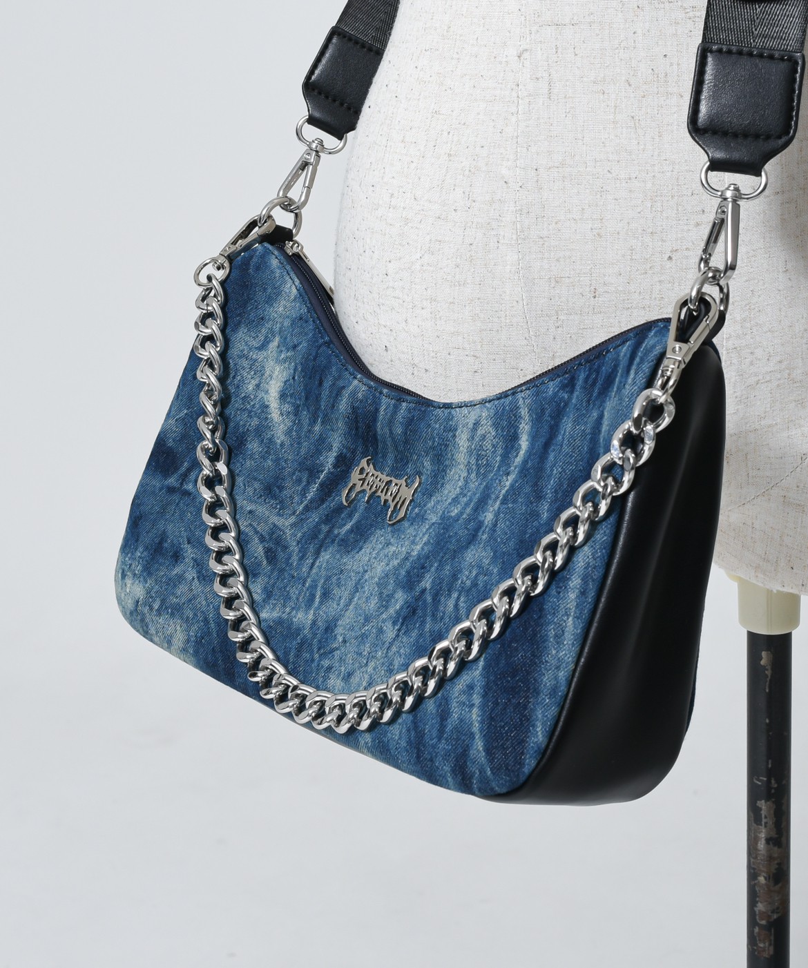 [REFLEM] Denim Body Bag with Mini Bag