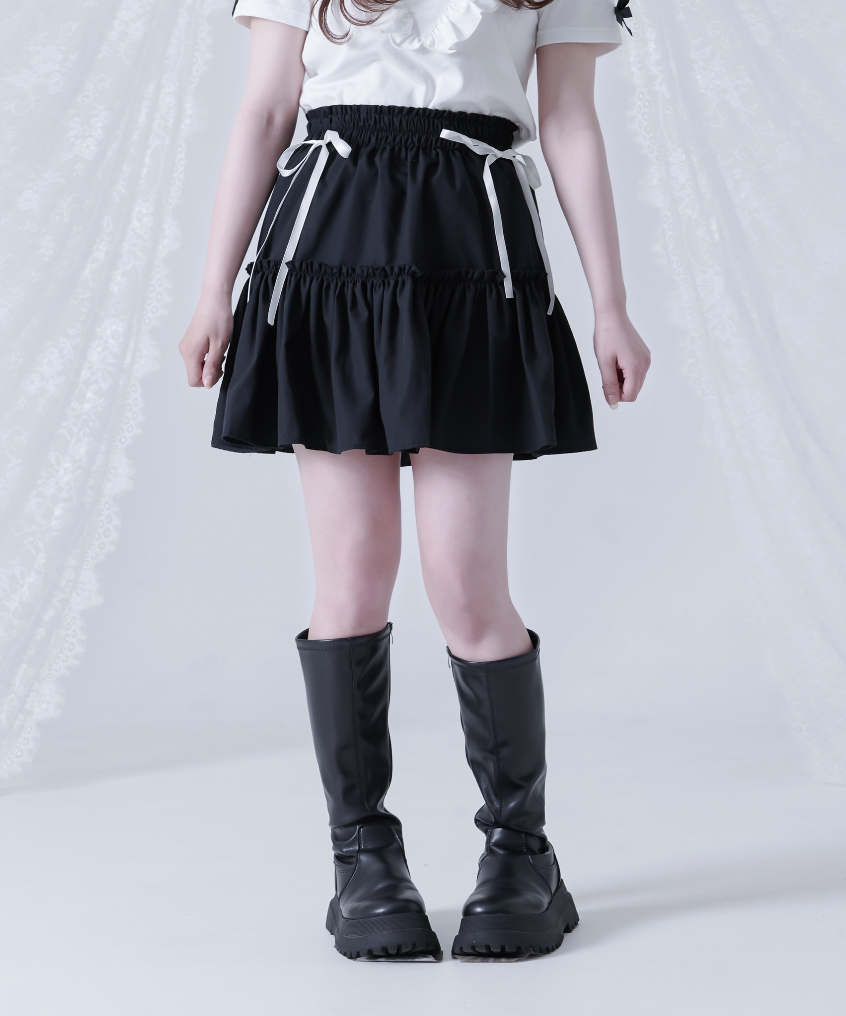 [TRAVAS TOKYO] Tiered Gather Skirt