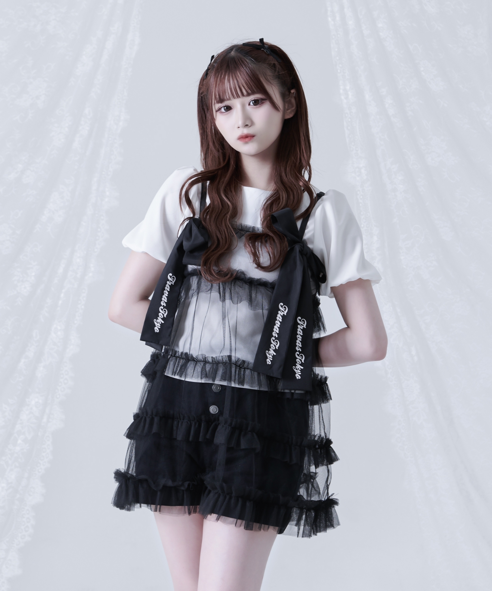 [TRAVAS TOKYO] Tulle Tiered Cami Dress