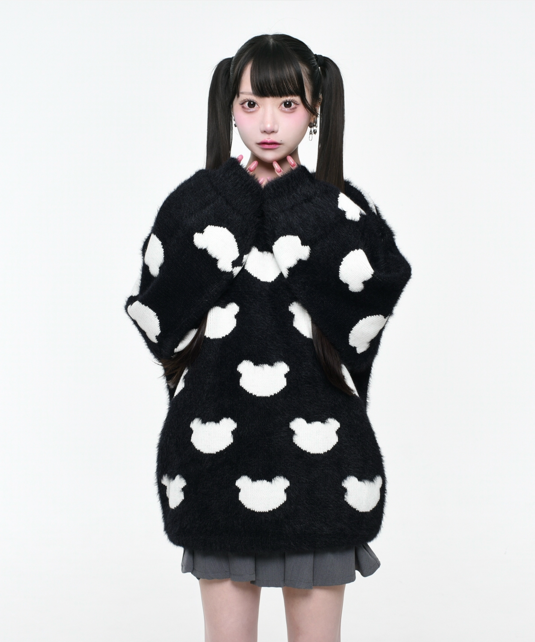 [TRAVAS TOKYO] Feather Bear Print Pullover