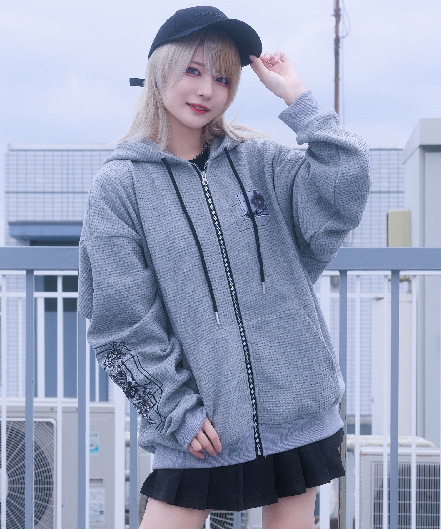 [ADANOUS] Thermal Zip-Up Hoodie