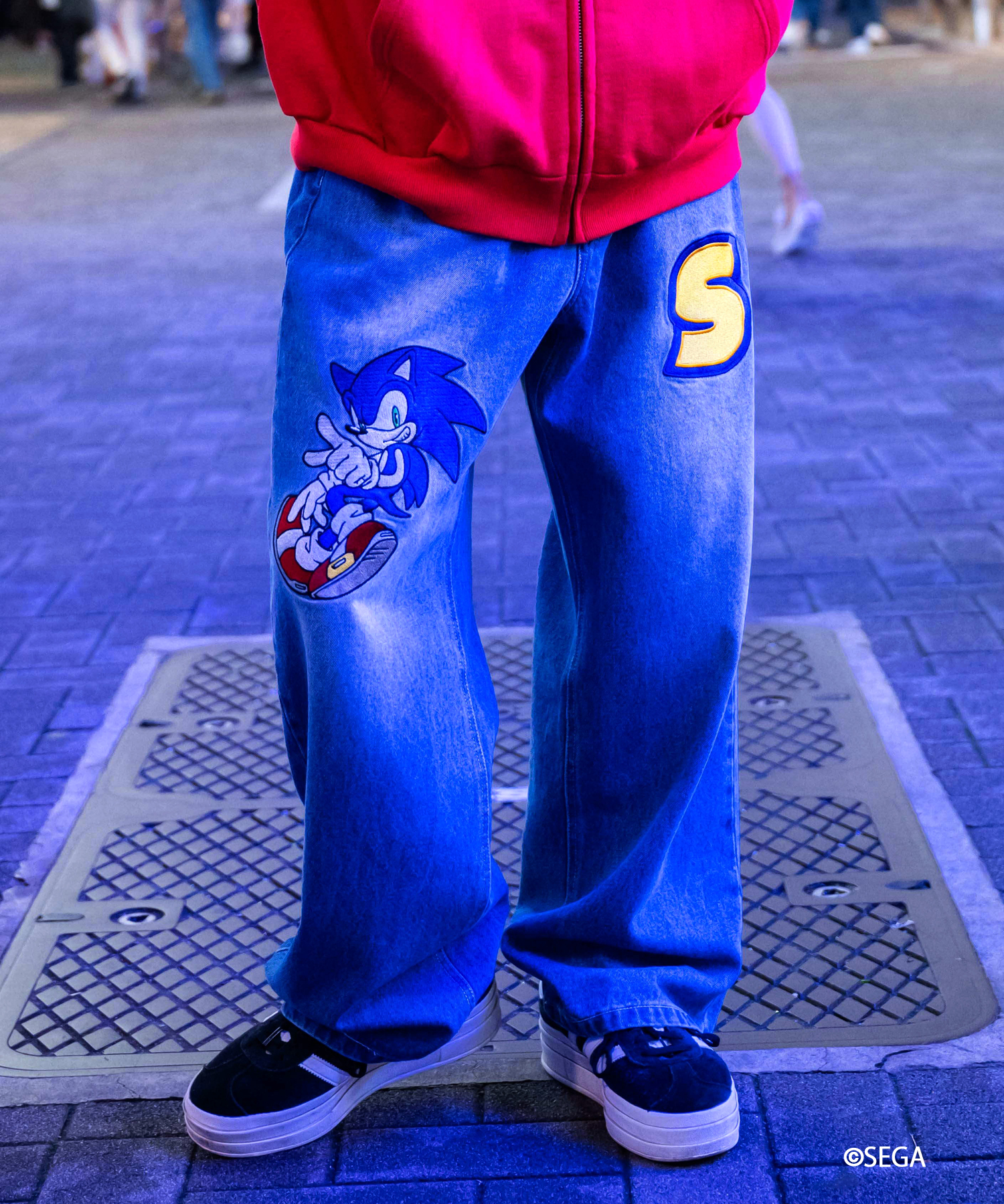 [A'gem] SONIC Collab. Denim Pants