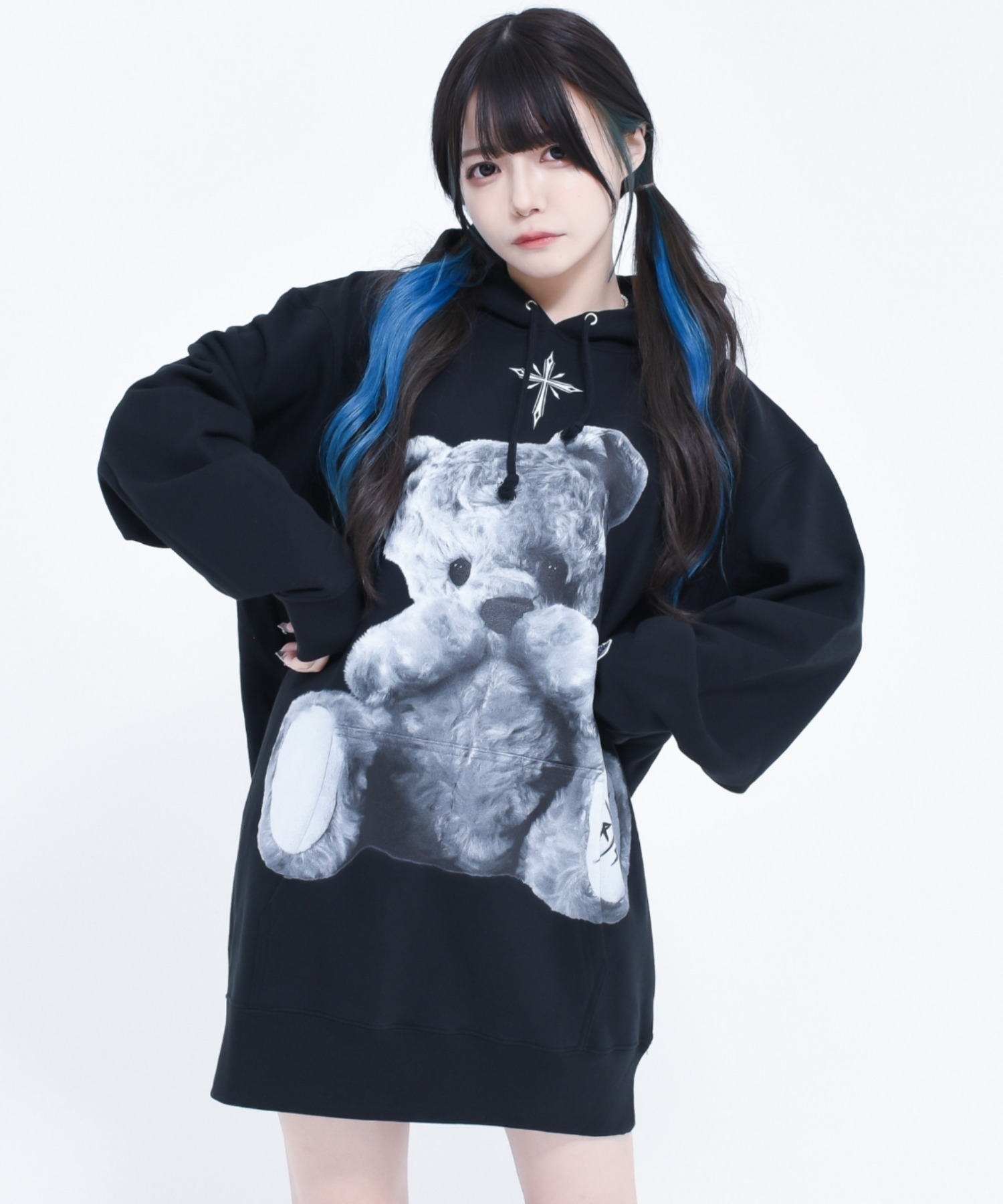 [TRAVAS TOKYO] Bear Print Pullover Hoodie