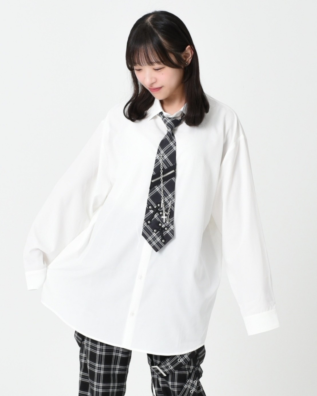 [TRAVAS TOKYO] Punk Shirt with Necktie