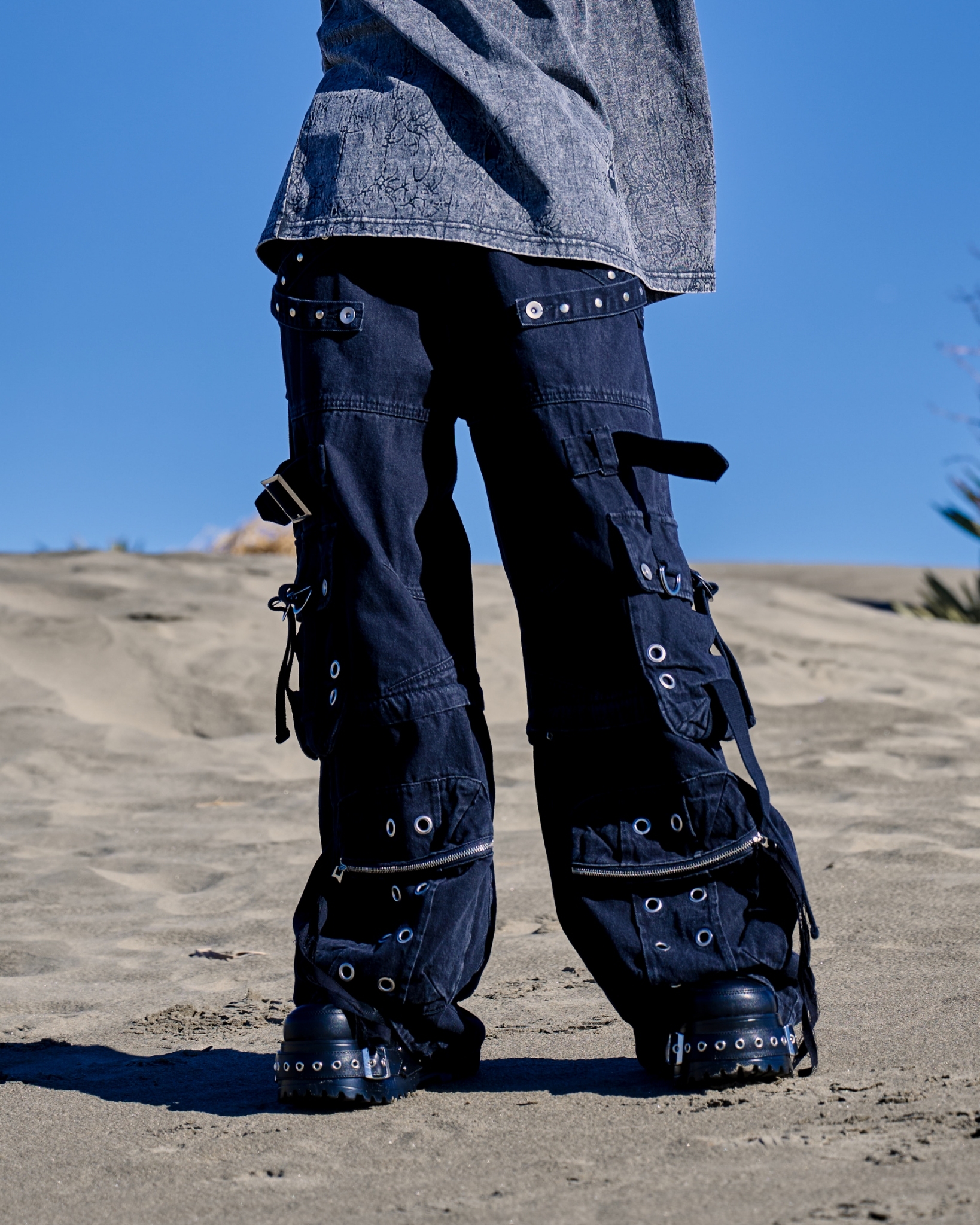 [REFLEM] 2-Way Wide Denim Cargo Pants (2025 Version)