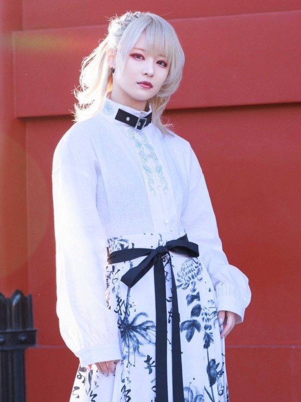 [AdaNous] Shirt with Chinese Style Embroidery