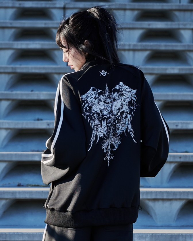 [REFLEM] Track Jacket with Back Print