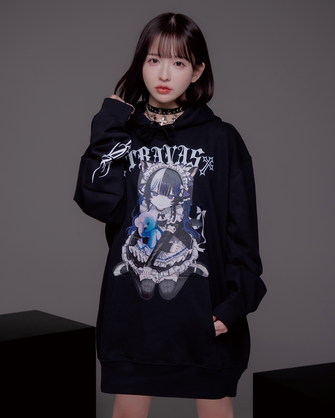 [TRAVAS TOKYO] Tekitou Midori Collaboration Print Hoodie