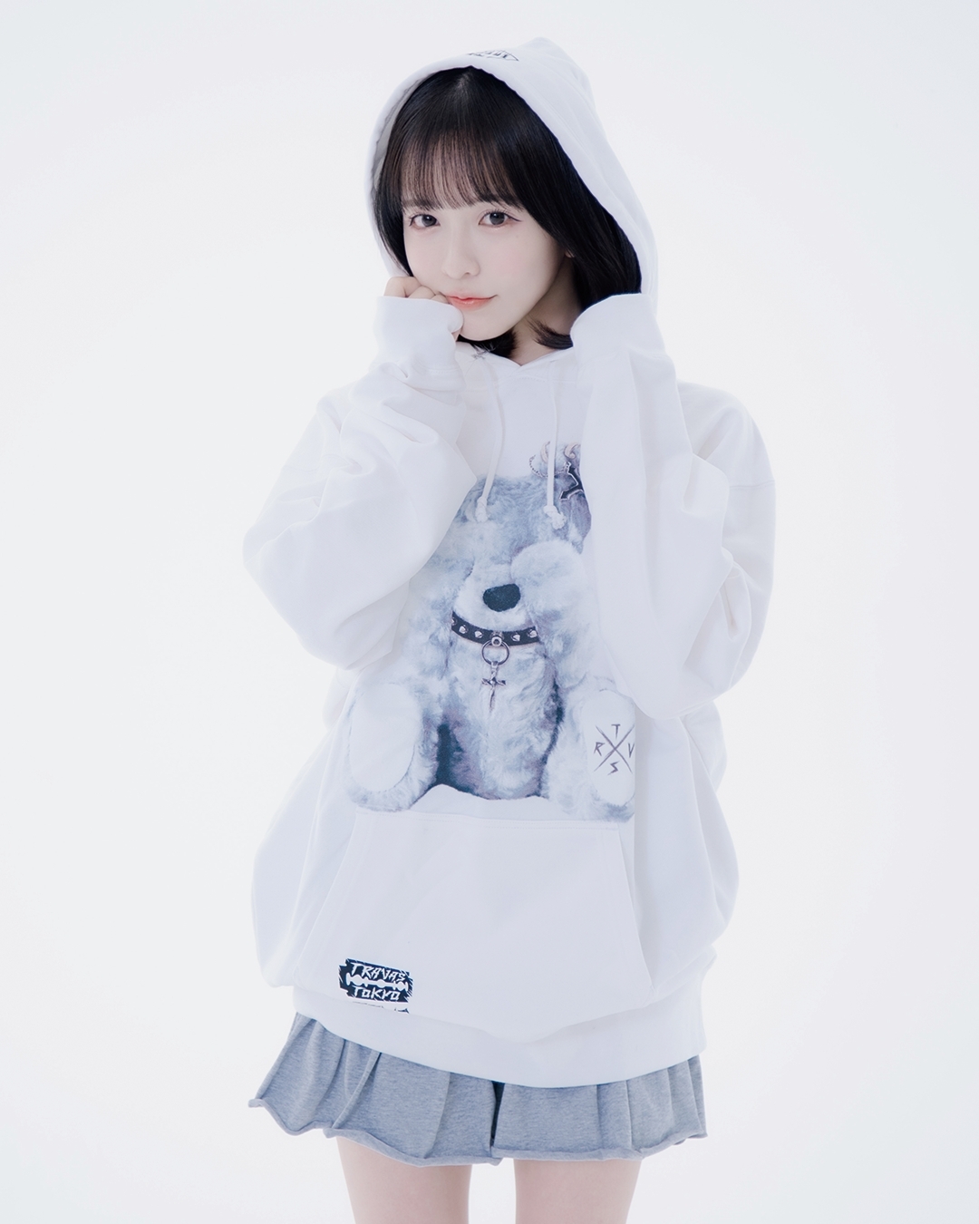 [TRAVAS TOKYO] Bear Print Pullover Hoodie