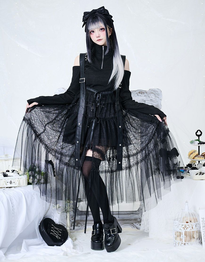 [ililil] Jirai Girly's Princess Tulle Skirt