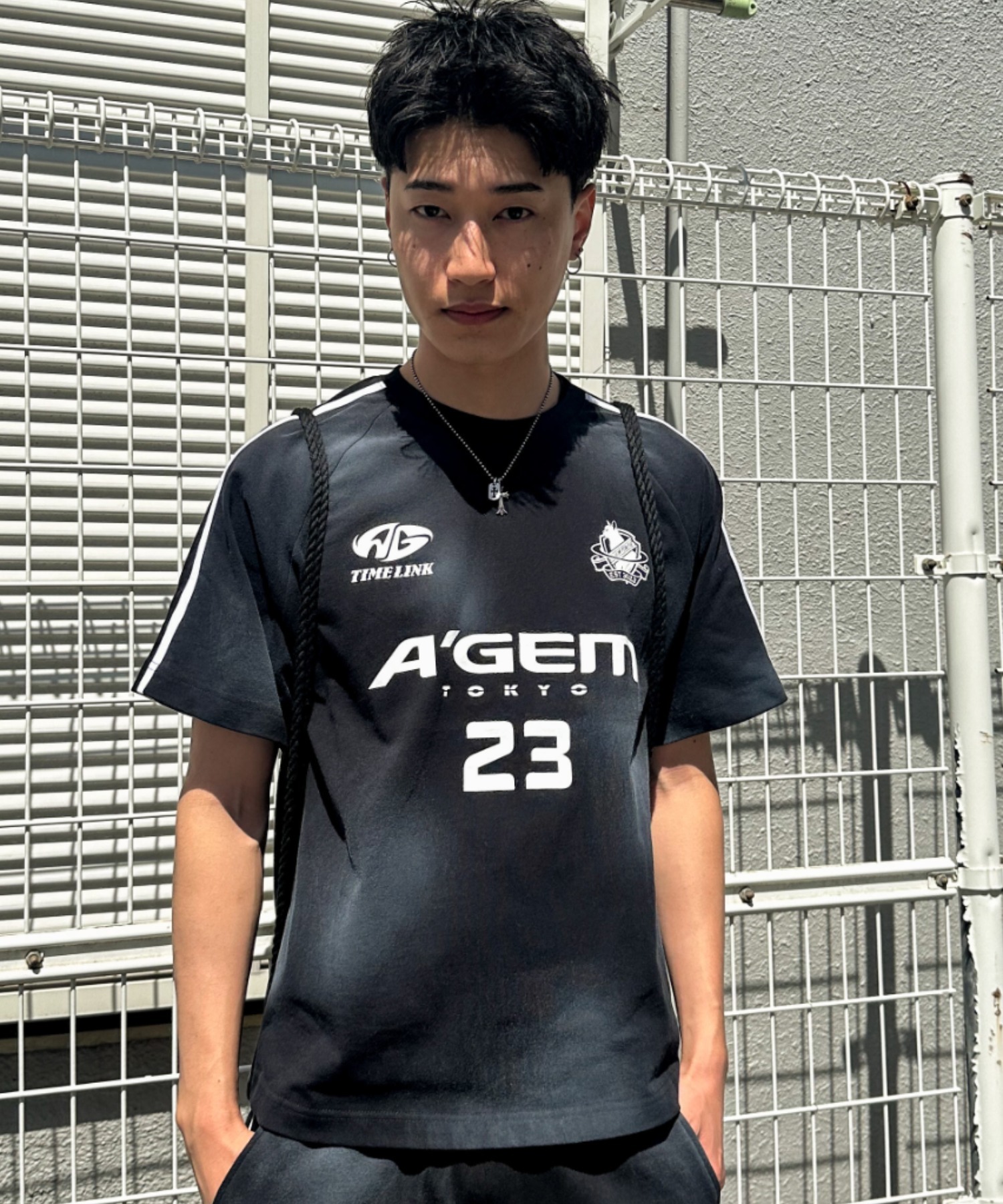 [A'gem] Processed Raglan Short Sleeve T-Shirt