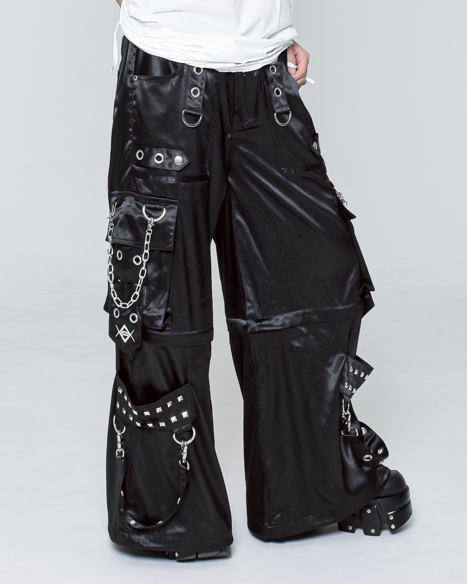 [REFLEM] Convertible Wide Leg Bondage Pants